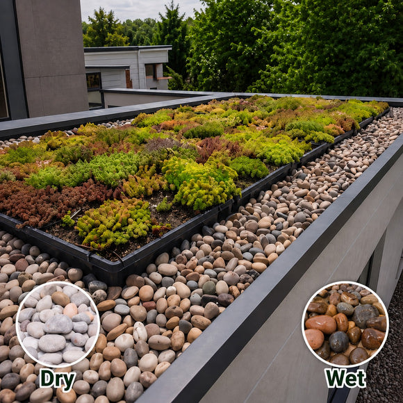 UGR Green Roof Border Pebbles – 20kg Bags